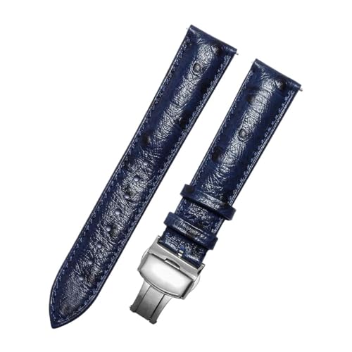 Eoyajsze Leder-Uhrenarmband 14 mm/16 mm/18 mm/20 mm/22 mm, 18 mm, Leder von Eoyajsze