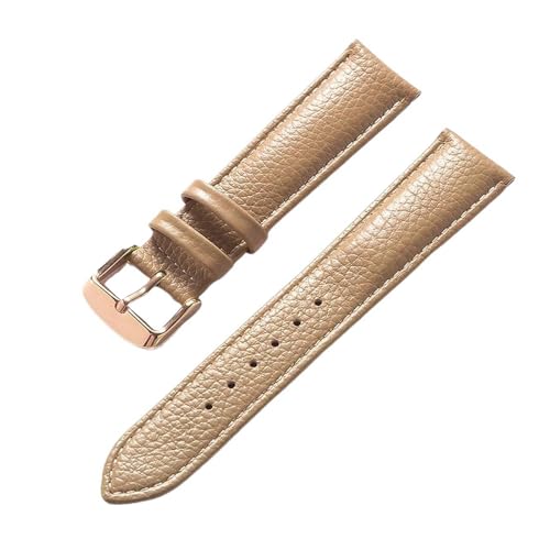 Eoyajsze Leder-Uhrenarmband 14 mm/16 mm/18 mm/20 mm/22 mm, 20 mm, Leder von Eoyajsze