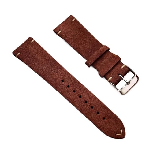 Eoyajsze Lederarmband für Uhren 14mm-22mm, Farbe 2-Gold, 19mm von Eoyajsze