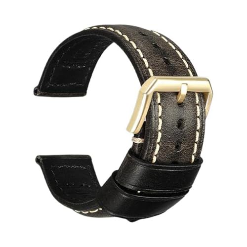 Eoyajsze Lederarmband für Uhren 18mm-26mm, Farbe 10, 22mm von Eoyajsze