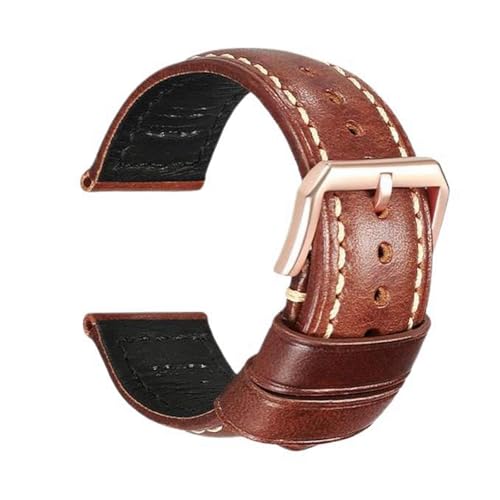 Eoyajsze Lederarmband für Uhren 18mm-26mm, Farbe 14, 18mm von Eoyajsze