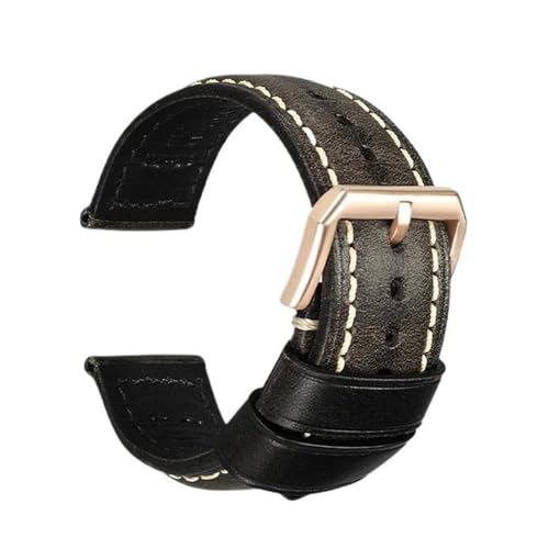 Eoyajsze Lederarmband für Uhren 18mm-26mm, Farbe 9, 18mm von Eoyajsze