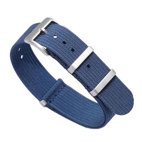 Eoyajsze Nylon-Canvas-Uhrenarmband 19mm-22mm, Farbe 4, 21mm von Eoyajsze