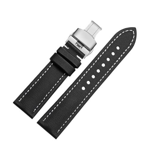 Eoyajsze Nylon Uhrenarmband 18mm-24mm, Farbe 33, 20mm von Eoyajsze