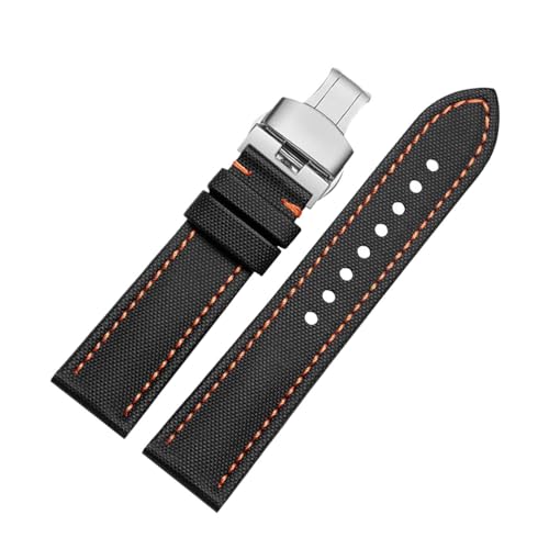 Eoyajsze Nylon Uhrenarmband 18mm-24mm, Farbe 39, 23mm von Eoyajsze