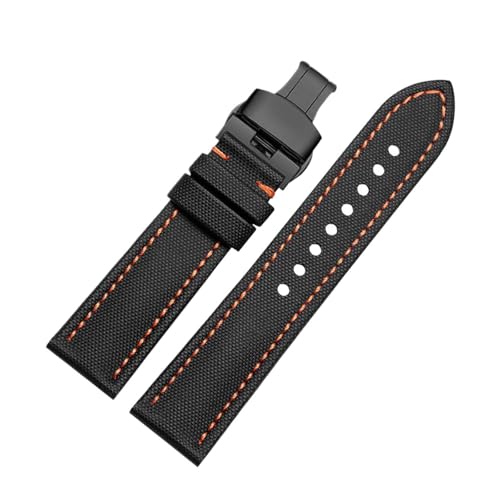 Eoyajsze Nylon Uhrenarmband 18mm-24mm, Farbe 40, 23mm von Eoyajsze