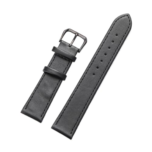 Eoyajsze Uhrenarmband aus echtem Leder, 10–22mm, P Schwarz-Schwarz, 14mm Eoyajsze Uhrenarmband aus echtem Leder, 10–22mm, P Schwarz-Schwarz, 14mm von Eoyajsze
