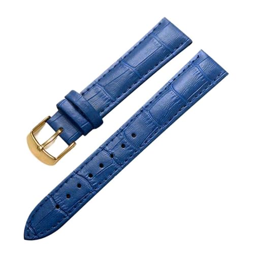 Eoyajsze Uhrenarmband aus echtem Leder, 10–24mm, Blau-Gold, 16mm Eoyajsze Uhrenarmband aus echtem Leder, 10–24mm, Blau-Gold, 16mm von Eoyajsze