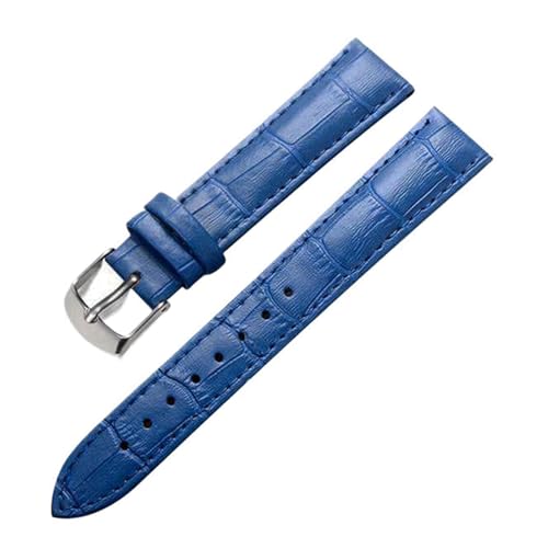 Eoyajsze Uhrenarmband aus echtem Leder, 10–24mm, Blau-Silber, 17mm Eoyajsze Uhrenarmband aus echtem Leder, 10–24mm, Blau-Silber, 17mm von Eoyajsze