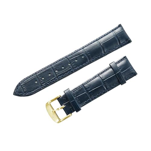 Eoyajsze Uhrenarmband aus echtem Leder, 12–24mm, Blau-Gold, 21mm Eoyajsze Uhrenarmband aus echtem Leder, 12–24mm, Blau-Gold, 21mm von Eoyajsze
