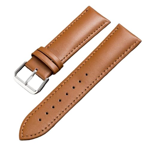 Eoyajsze Uhrenarmband aus echtem Leder, 12–24mm, Hellbraun, 20mm Eoyajsze Uhrenarmband aus echtem Leder, 12–24mm, Hellbraun, 20mm von Eoyajsze