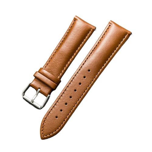 Eoyajsze Uhrenarmband aus echtem Leder, 12–24mm, Hellbraun, 20mm Eoyajsze Uhrenarmband aus echtem Leder, 12–24mm, Hellbraun, 20mm von Eoyajsze