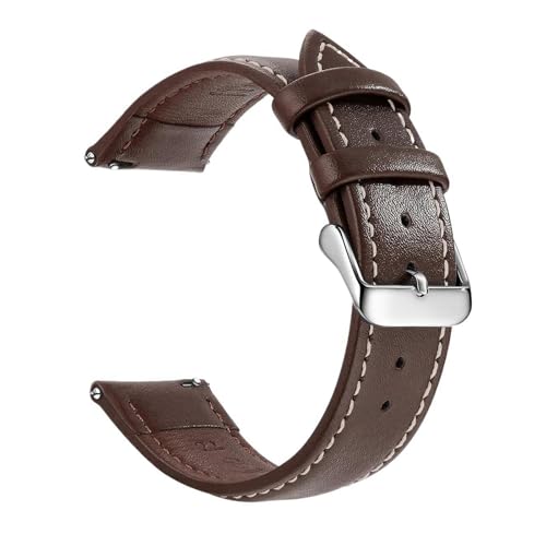 Eoyajsze Uhrenarmband aus echtem Leder, 18/20/22mm, Farbe 4 – Roségold, 20mm Eoyajsze Uhrenarmband aus echtem Leder, 18/20/22mm, Farbe 4 – Roségold, 20mm von Eoyajsze