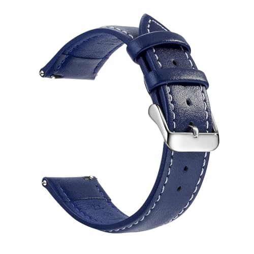 Eoyajsze Uhrenarmband aus echtem Leder, 18/20/22mm, Farbe 8-Schwarz, 20mm Eoyajsze Uhrenarmband aus echtem Leder, 18/20/22mm, Farbe 8-Schwarz, 20mm von Eoyajsze