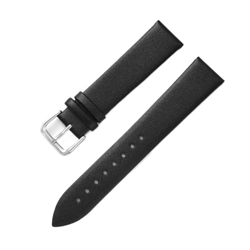 Eoyajsze Uhrenarmband aus echtem Leder, 8mm – 22mm, Schwarz, 21mm Eoyajsze Uhrenarmband aus echtem Leder, 8mm – 22mm, Schwarz, 21mm von Eoyajsze