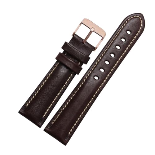 Eoyajsze Uhrenarmband aus echtem Leder, Farbe 1, 20mm von Eoyajsze