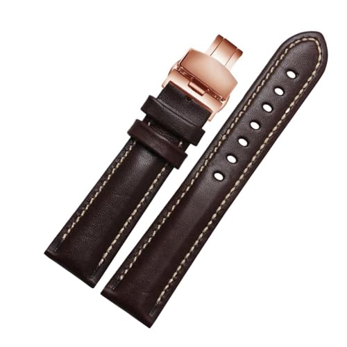 Eoyajsze Uhrenarmband aus echtem Leder, Farbe 13, 20mm von Eoyajsze