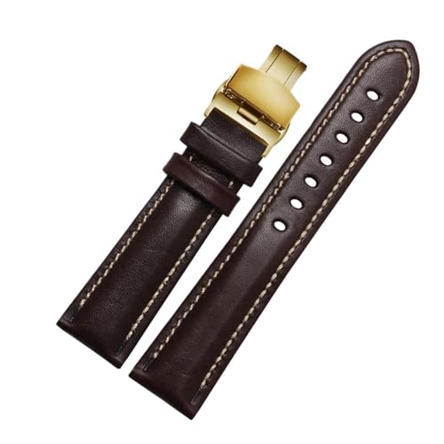 Eoyajsze Uhrenarmband aus echtem Leder, Farbe 14, 20mm von Eoyajsze