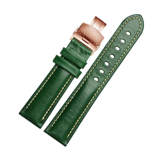 Eoyajsze Uhrenarmband aus echtem Leder, Farbe 15, 20mm von Eoyajsze
