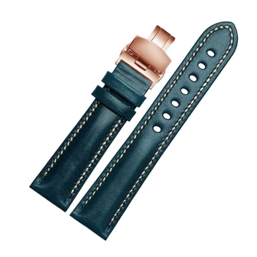 Eoyajsze Uhrenarmband aus echtem Leder, Farbe 17, 18mm von Eoyajsze