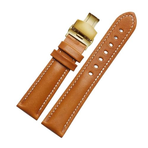 Eoyajsze Uhrenarmband aus echtem Leder, Farbe 20, 22mm von Eoyajsze