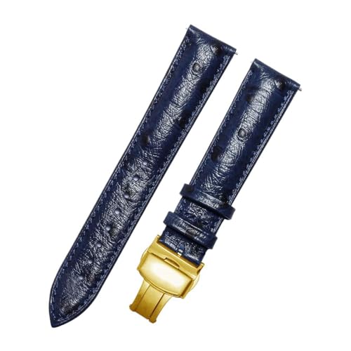 Eoyajsze Uhrenarmband aus echtem Leder mit Butterfly-Verschluss, Farbe 5, 19mm Eoyajsze Uhrenarmband aus echtem Leder mit Butterfly-Verschluss, Farbe 5, 19mm von Eoyajsze