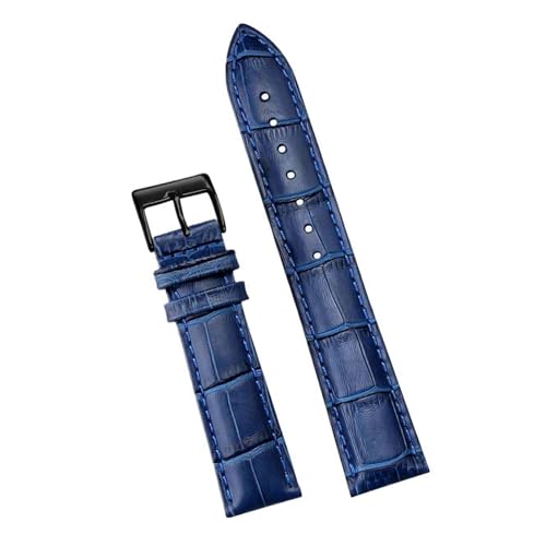 Eoyajsze Uhrenarmband aus echtem Leder mit Dornschließe, Blauschwarz, 14mm Eoyajsze Uhrenarmband aus echtem Leder mit Dornschließe, Blauschwarz, 14mm von Eoyajsze