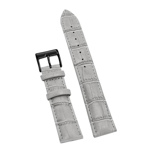 Eoyajsze Uhrenarmband aus echtem Leder mit Dornschließe, Grau-Schwarz, 24mm Eoyajsze Uhrenarmband aus echtem Leder mit Dornschließe, Grau-Schwarz, 24mm von Eoyajsze