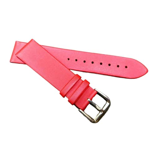Eoyajsze Weiche, dünne Uhrenarmbänder mit Seidenstruktur in verschiedenen Größen, Rot, 20mm von Eoyajsze