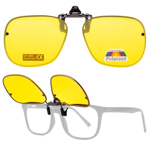Epavouos Clip-On Nachtfahrtbrillen UV400- Polarisiert Nachtsichtbrille für Brillenträger Verbesserte Sicht in schwierigen Lichtverhältnissen (Nachtfahrbrille mit Metallrahmen, 61mmX49mm) Epavouos Clip-On Nachtfahrtbrillen UV400- Polarisiert Nachtsichtbrille für Brillenträger Verbesserte Sicht in schwierigen Lichtverhältnissen (Nachtfahrbrille mit Metallrahmen, 61mmX49mm) von Epavouos