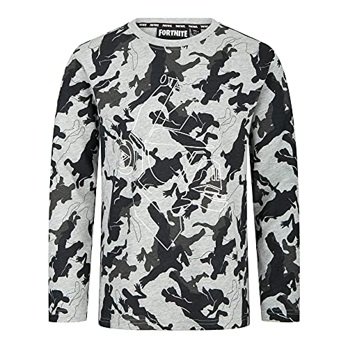 Fortnite Langarmshirt T-Shirt (Grau, 140) von Epic Games