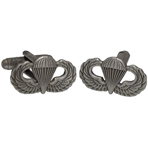Epic Militaria Messing-Manschettenknöpfe, 2. Weltkrieg-Stil, Motiv: US-Fallschirmjäger-Fallschirm, mit Geschenkbox Epic Militaria Messing-Manschettenknöpfe, 2. Weltkrieg-Stil, Motiv: US-Fallschirmjäger-Fallschirm, mit Geschenkbox von Epic Militaria