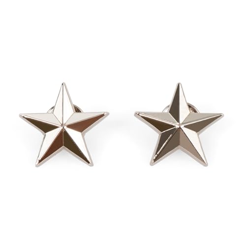 Reproduktion des 2. Weltkriegs US Army 1 Star Brigadier General Rank Badge, 2.5cm x 2.5cm, Metall, Kein Edelstein von Epic Militaria