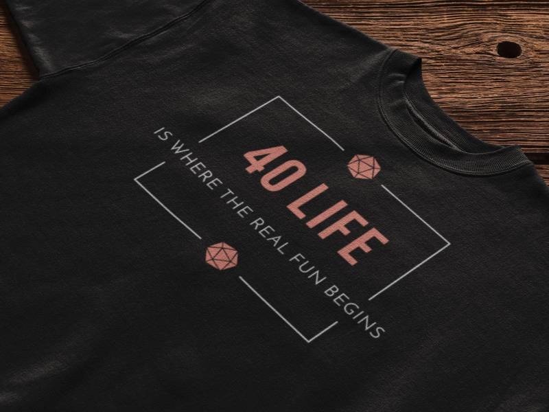 T Shirt Für Mtg Kommandant Spieler Geschenk Magic The Gathering Edh Lustig 40 Leben Humor von EpicUpgrades