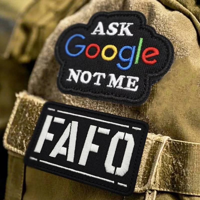 2Pcs Lustiger Internetkultur Fafo Patch - Klettverschluss Fett Bestickt Für Taschen 2Pcs Lustiger Internetkultur Fafo Patch - Klettverschluss Fett Bestickt Für Taschen von EpicsellShop