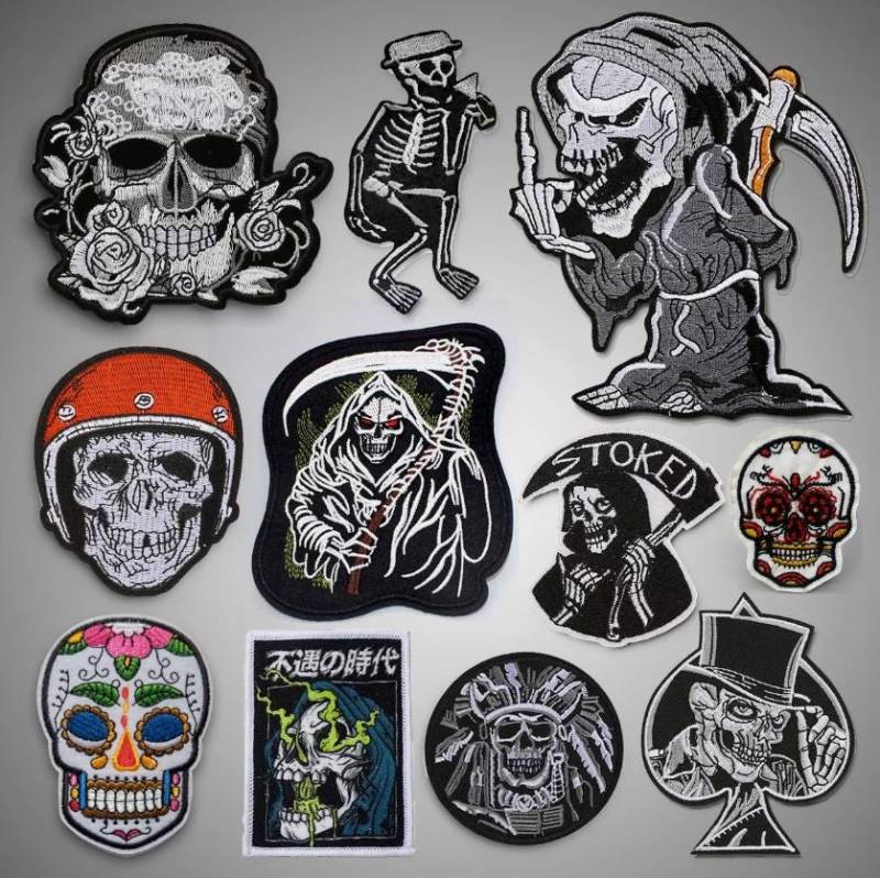 Schädel Teufel Stickerei Patch Aufbügler Aufnäher Bügelbild Abzeichen Kleider Schädel Teufel Stickerei Patch Aufbügler Aufnäher Bügelbild Abzeichen Kleider von EpicsellShop