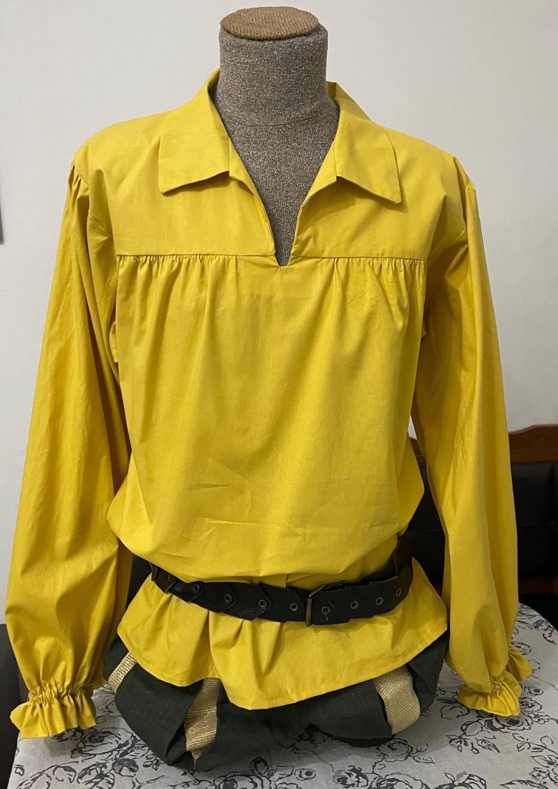 Herren Renaissance Piratenhemd Rustikale Mittelalter-Gewandung von Epinal2016