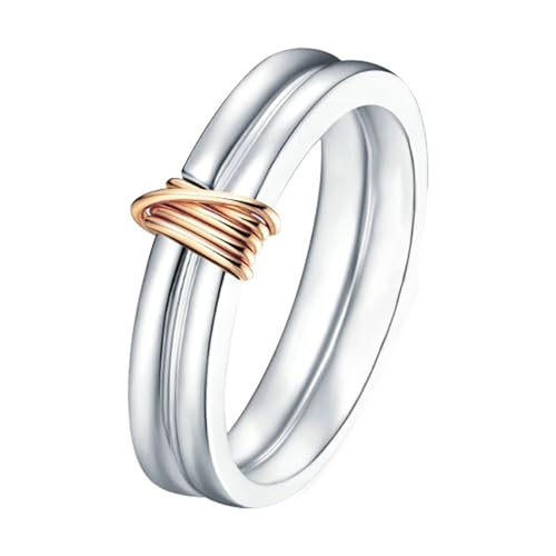 Epinki 14K Weißgold Au585 Ring, Klassiker Verlobungsring Ovalschliff, Gold 585 Eheringe Hochzeitsring Herren Echt Schmuck, Individuelle Größen von Epinki