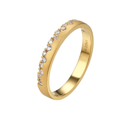 Epinki 18 Karat Weißgold 750 Ring, Klassiker Freundschaftsringe mit Diamant Ovalschliff, Trauringe 18K Gold Diamantring Verlobungsring Damen Echte Goldschmuck, Individuelle Größen von Epinki