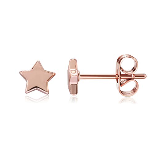 Epinki Schmuck Ohrstecker Frauen, Stern Anhänger Ohrstecker Jungs, Rose Gold Ohrstecker Gestüt von Epinki