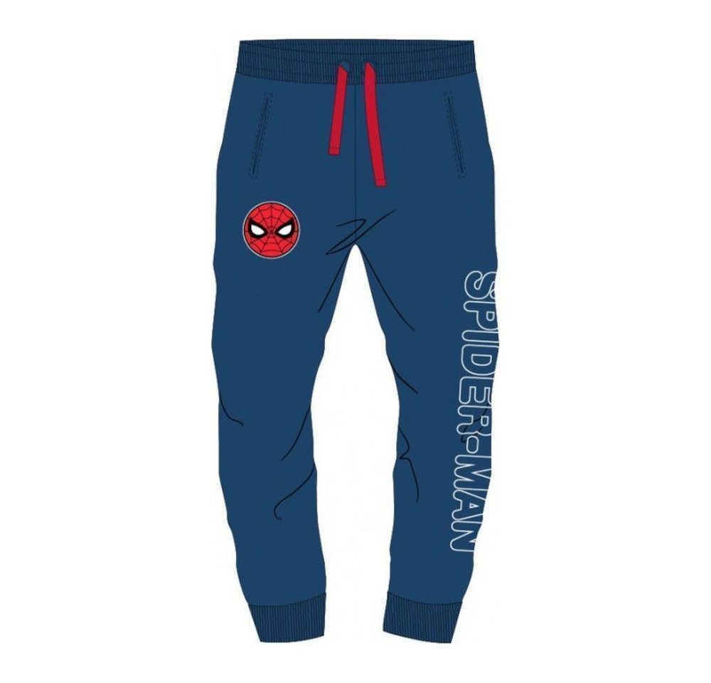 EplusM Jogginghose Spiderman Jogginghose für Jungen in Blau, Größen 104-134, Komfort & von EplusM