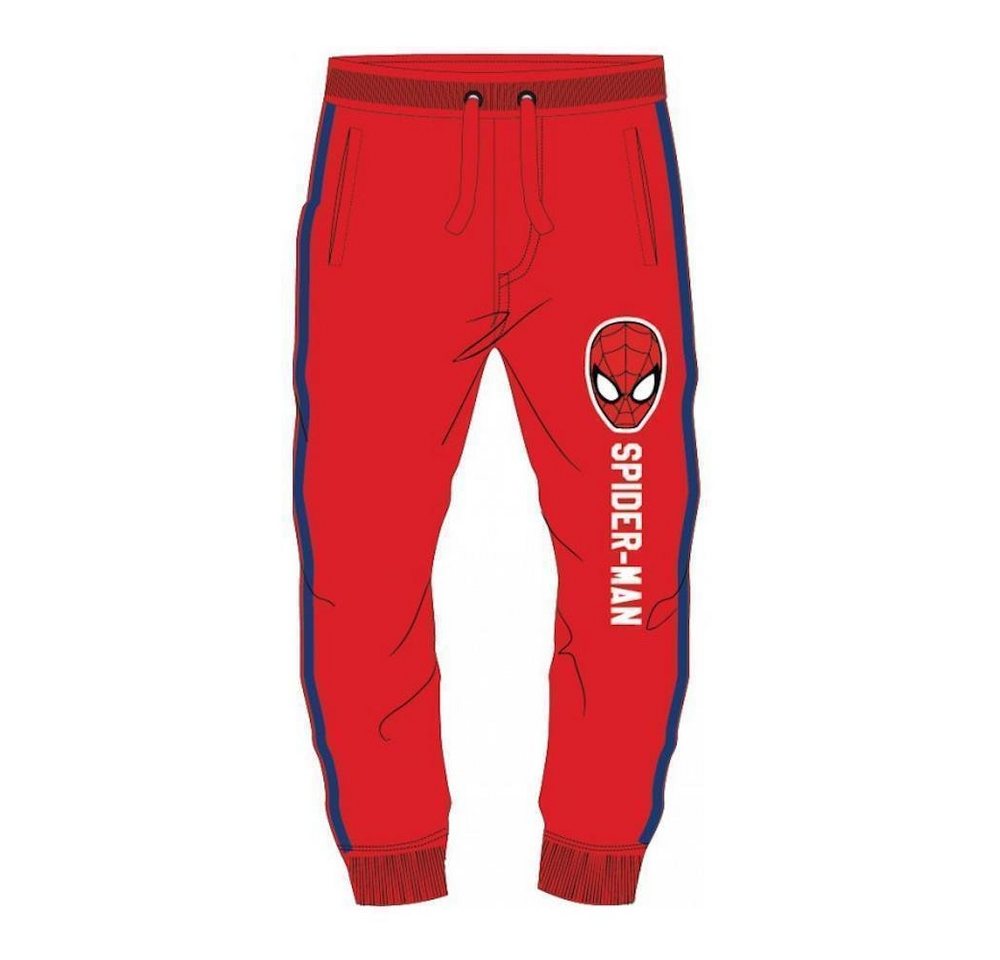 Spiderman Jogginghose Spiderman Jogginghose für Jungen, Rot mit Blauem Streifen, Größen von Spiderman