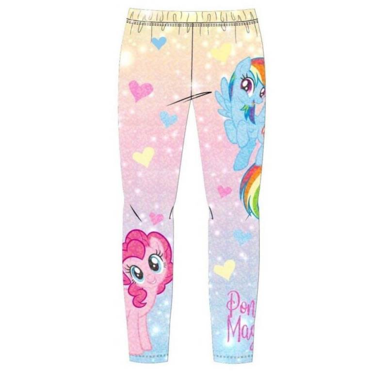 EplusM Leggings Kinder Leggings My Little Pony Motiv mit Glitzer, Größe 98-128 von EplusM