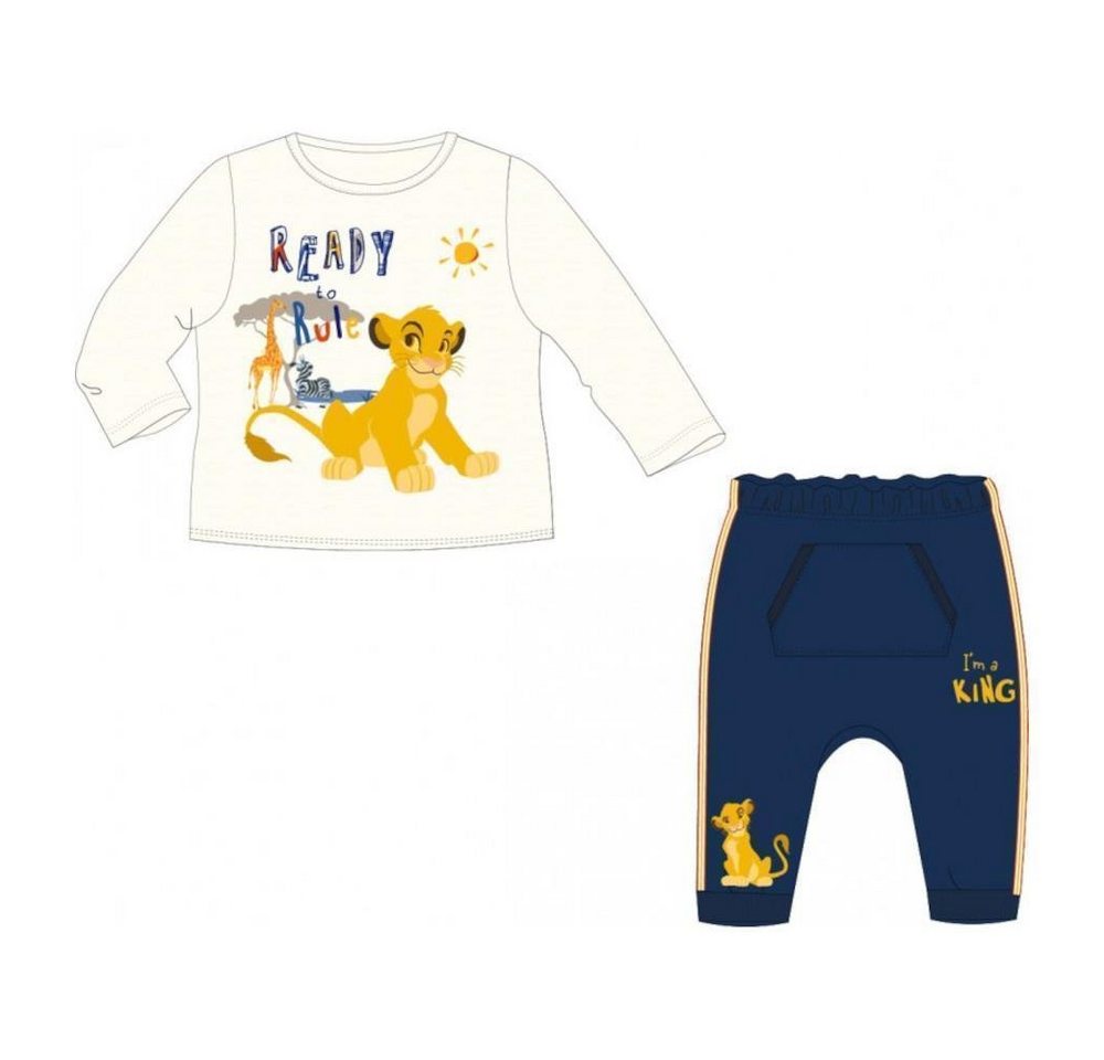 EplusM Shirt & Hose Baby Set Langarm- Shirt mit Hose mit Motiv von König der Löwen (Set, 2-tlg) von EplusM