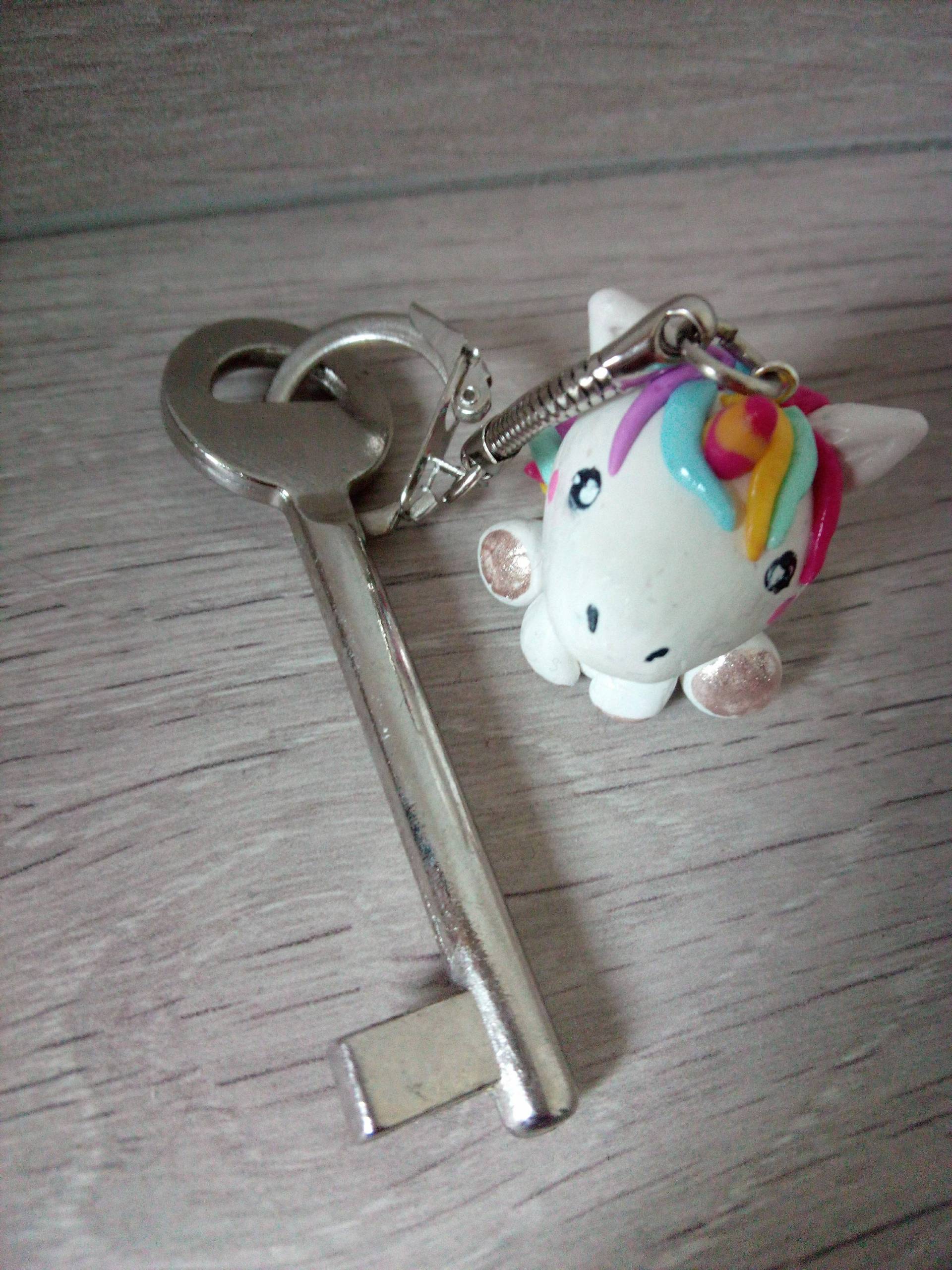 Einhorn Kawaii Schlüsselanhänger Einhorn Kawaii Schlüsselanhänger von EponArtcreations
