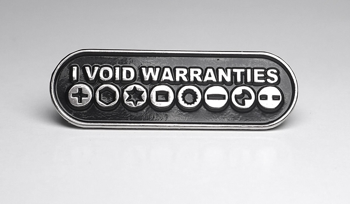 I Void Garantie Revers Pin I Void Garantie Revers Pin von EpoxyJewelry