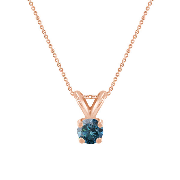 Eppi Blauer Diamant in goldener Halskette Lalom von Eppi