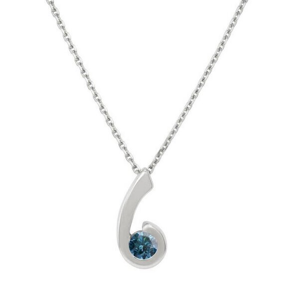 Eppi Elegante Halskette mit blauem Diamanten Renu von Eppi