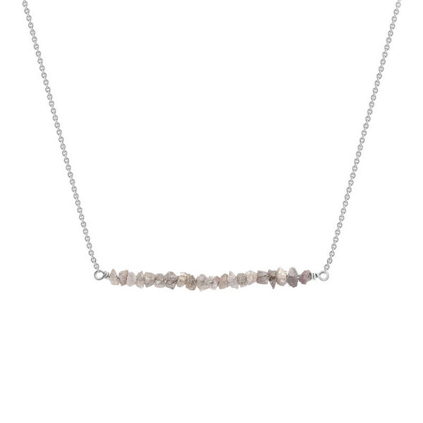 Eppi Goldener Choker mit rosa ungeschliffenen Diamanten Wandalee von Eppi