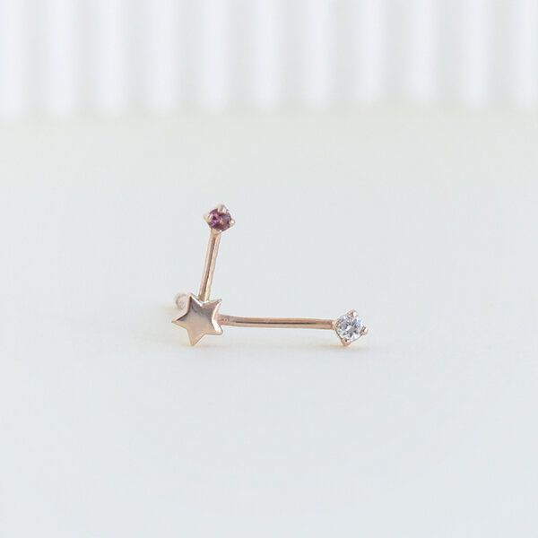 Eppi Goldener Ohrring mit Sternzeichen Libra Eppi Goldener Ohrring mit Sternzeichen Libra von Eppi